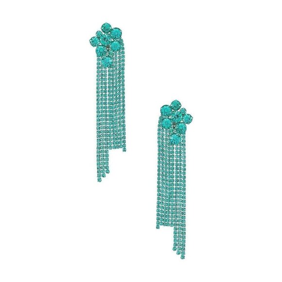 Revolve 8 Other Reasons x Revolve Holiday Earring Teal Womens Size OS - Picture 1 of 6